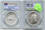 Bullion Krugerrand 2019 South Africa 999 Silver 1 oz PCGS MS70 First Day of Issue - R929 -