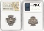 Israel AR SHEKEL JUDAEA. Jewish War (AD 66-70). AR shekel (22mm, 14.15 gm, 12h). NGC XF 4/5 - 3/5 -
