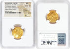 av solidus Justinian II Rhinotmetus, Second Reign (AD 705-711). AV solidus (20mm, 4.46 gm, -