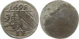 Salzburg, Erzbistum Einseitiger Pfennig 1698 Johann Ernst von Thun und Hohenstein, 1687 - 1709 TTB+