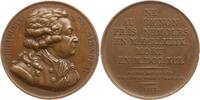 Frankreich, Königreich Bronzemedaille v. Gatteaux, auf den Politiker der Aufklärung, Comte de Mirabeau, 1749 - 1791 -