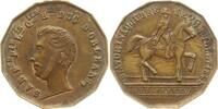 Frankreich, Königreich 12-eckige Bronzemedaille Louis Philippe I., 1830 - 1848, Ferdinand Duc d'Orléans, Reiterstandbild -