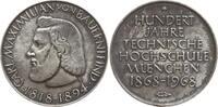 München, Stadt Silbermedaille a.d. 100-jährige Jubiläum der Technischen Hochschule, Carl M. von Bauernfeind -
