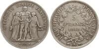 Frankreich, 2. Republik 5 Francs Paris, Typ Hercule -