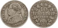 Vatikan 10 Soldi Pius IX., 1846 - 1878, An XXII -