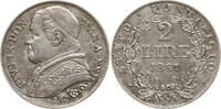 Vatikan 2 Lire Pius IX., 1846 - 1878, An XXII -