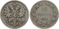 Finnland 25 Penniä Alexander III. von Russland, 1881 - 1894 -