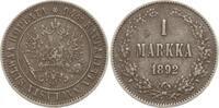 Finnland 1 Markka Alexander III. von Russland, 1881 - 1894 -