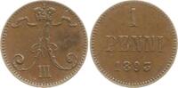 Finnland Penni Alexander III. von Russland, 1881 - 1894 -