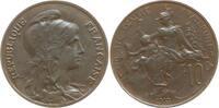 Frankreich, 3. Republik 10 Centimes Typ Dupuis -