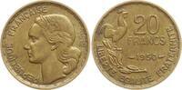 Frankreich, 4. Republik 20 Francs Georges Guiraud, queue à 3 faucilles -