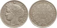Frankreich, 2. Republik 5 Francs Paris, Typ Cérès -