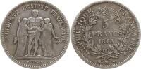 Frankreich, 2. Republik 5 Francs Typ Hercule, Straßburg -
