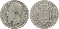 Belgien, Königreich 50 Centimes Leopold II., 1865 - 1909 -