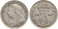 Großbritannien 3 Pence Victoria, 1837 - 1901 -