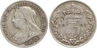 Großbritannien 3 Pence Victoria, 1837 - 1901 -