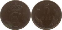 Dänemark, Königreich 5 Öre Christian IX., 1863 - 1906 -