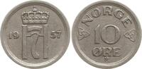 Norwegen, Königreich 10 Öre Haakon VII., 1905 - 1957 -