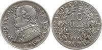 Vatikan 10 Soldi Pius IX., 1846 - 1878, An XXII -