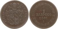 Vatikan 1/2 Baiocco Pius IX., 1846 - 1878, Bologna, An VI -