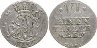 Mecklenburg-Strelitz, Herzogtum 1/6 Taler Adolph Friedrich IV., 1752 - 1794, Neustrelitz -