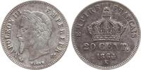 Frankreich, Kaiserreich 20 Centimes Napoleon III., 1852 - 1870, Bordeaux -