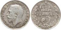 Großbritannien 3 Pence George V., 1910 - 1936 -