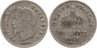 Frankreich, Kaiserreich 20 Centimes Napoleon III., 1852 - 1870, Straßburg -