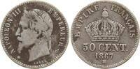 Frankreich, Kaiserreich 50 Centimes Napoleon III., 1852 - 1870, Straßburg -