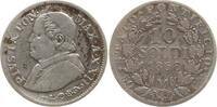 Vatikan 10 Soldi Pius IX., 1846 - 1878, An XXII -