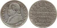 Vatikan 10 Soldi Pius IX., 1846 - 1878, An XXII -