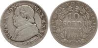 Vatikan 10 Soldi Pius IX., 1846 - 1878, An XXII -