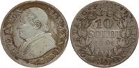 Vatikan 10 Soldi Pius IX., 1846 - 1878, An XXII -