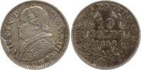 Vatikan 10 Soldi Pius IX., 1846 - 1878, An XXIII, großes R -