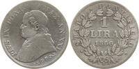 Vatikan 1 Lira Pius IX., 1846 - 1878, kleine Büste -