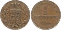 Württemberg, Königreich 1/2 Kreuzer Wilhelm I., 1816 - 1864 -