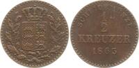 Württemberg, Königreich 1/2 Kreuzer Wilhelm I., 1816 - 1864 -