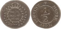 Württemberg, Königreich 1/2 Kreuzer Wilhelm I., 1816 - 1864 -