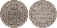 Württemberg, Königreich 6 Kreuzer Wilhelm I., 1816 - 1864 -