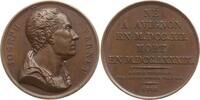 Frankreich, Königreich Bronzemedaille v. Petit, auf Claude Joseph Vernet, 1714 - 1789, Landschaftsmaler -