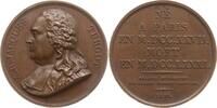 Frankreich, Königreich Bronzemedaille v. Desboefs, auf Jaques Turgot, 1727 - 1781, Staatsmann u. Ökonom der Aufklärung -