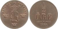 Schweden, Königreich 1/2 Öre Oskar I., 1844 - 1859 -