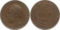 Schweden, Königreich 5 Öre Carl XV., 1859 - 1872 -