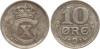 Dänemark, Königreich 10 Öre Christian X., 1912 - 1947 -