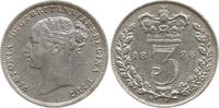 Großbritannien 3 Pence Victoria, 1837 - 1901 -