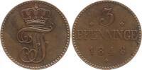 Mecklenburg-Schwerin, Großherzogtum 3 Pfennig Friedrich Franz II., 1842 - 1883 -