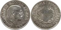 Dänemark, Königreich 2 Kroner Christian X., 1912 - 1947, 75. Geburtstag -