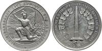 Schweiz Zinnmedaille 1876 von Durussel, 400 J. Schlacht bei Murten und Sieg über Karl den Kühnen SPL, min. Kr., min. RF, winz. Verfärbungen