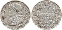 Vatikan 10 Soldi Pius IX., 1846 - 1878, An XXII -