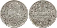 Vatikan 10 Soldi Pius IX., 1846 - 1878, An XXIII -